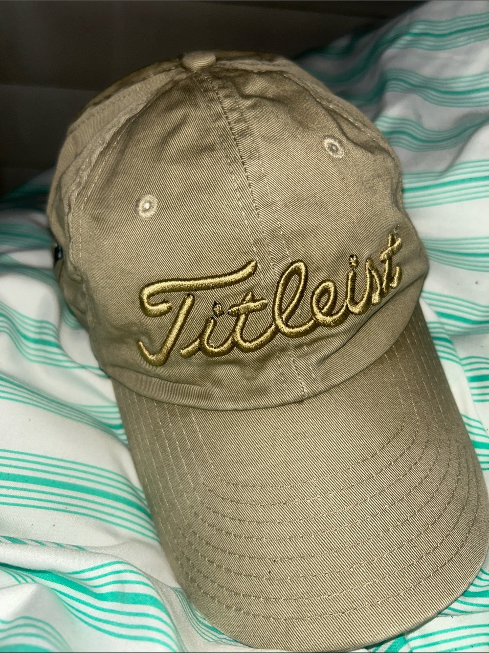 Titleist Khaki Hat EUC